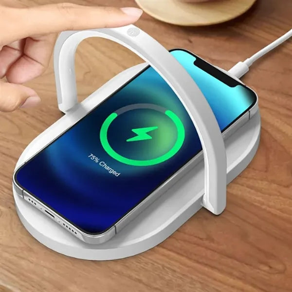 3 In 1 Foldable Dimmable Wireless Charging Lamp