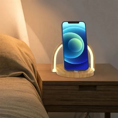 3 In 1 Foldable Dimmable Wireless Charging Lamp