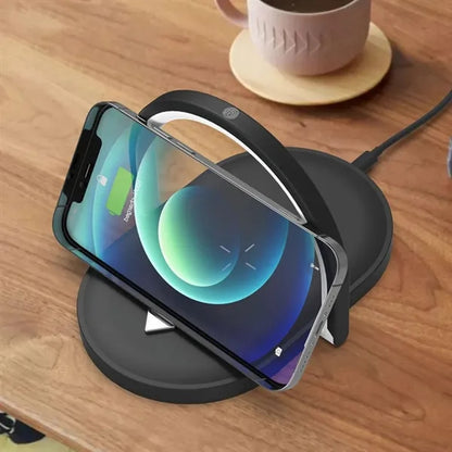 3 In 1 Foldable Dimmable Wireless Charging Lamp