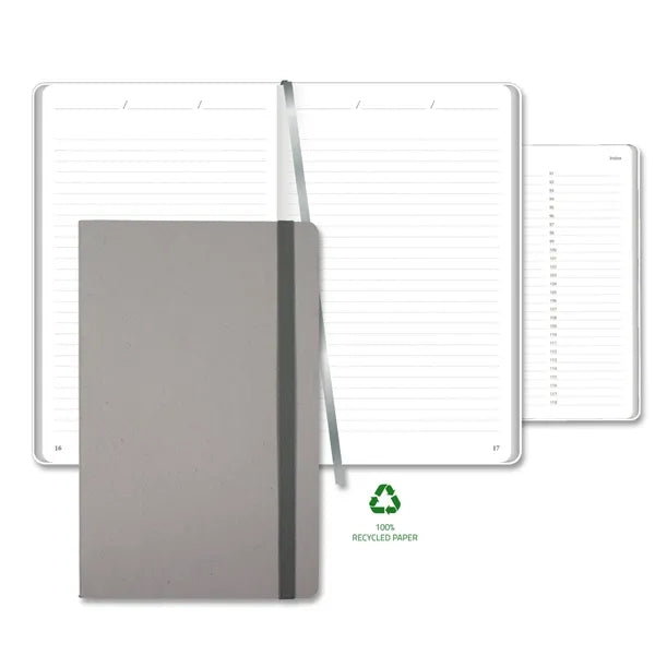 Carapace Medio Lined Recycled White Page Journal