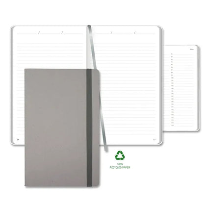 Carapace Medio Lined Recycled White Page Journal