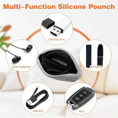 Silicone Earphone Organizer Mini Cable Storage Case