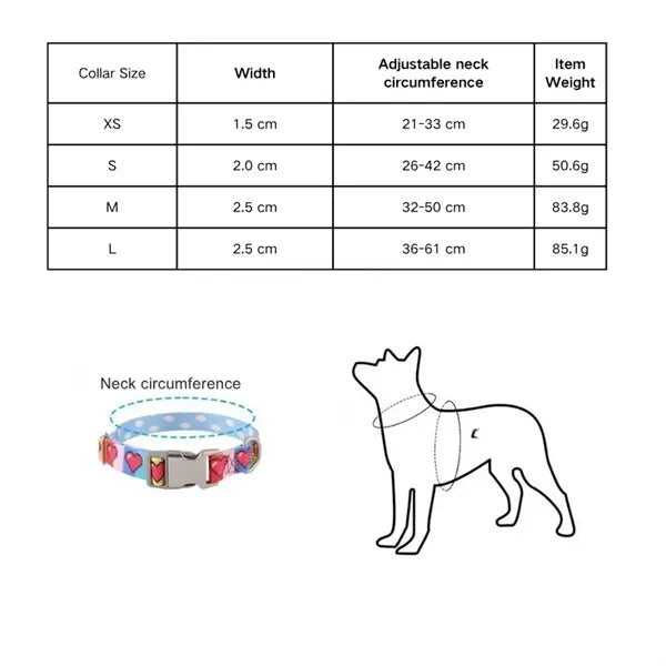 Nylon Dog Collars with Metal Bayonet