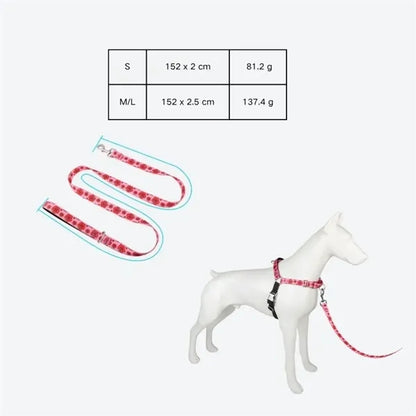 Printed Pet Leash with Metal Carabiner