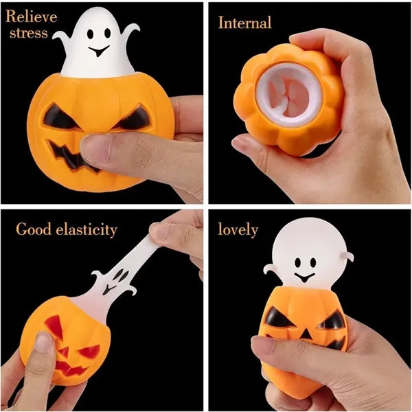 Halloween Pumpkin Stress Ball Cute Ghost Pop Up Toys
