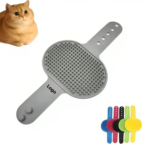 Cat Self Groomer Brush Pet Bath Silicone Brush