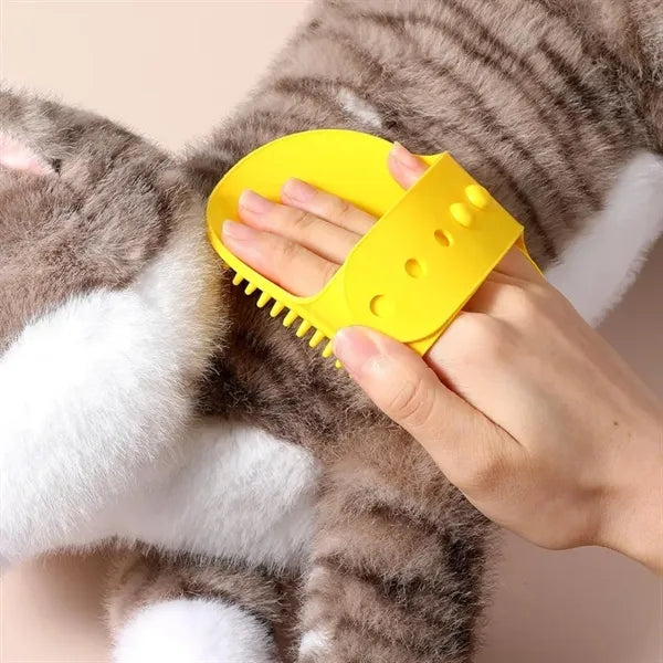 Cat Self Groomer Brush Pet Bath Silicone Brush