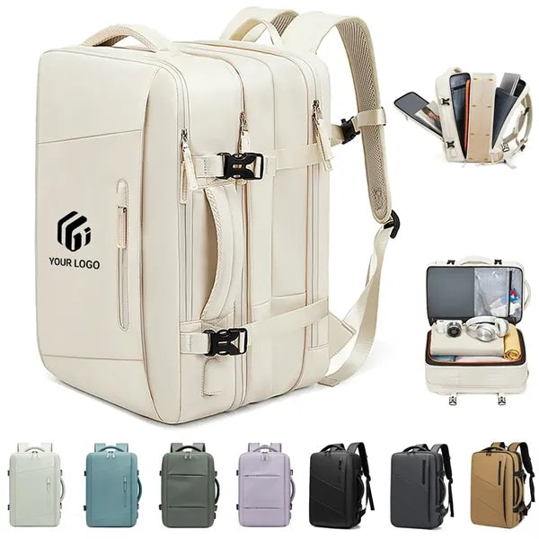 Large expandable gym work laptop luggage travel backpack