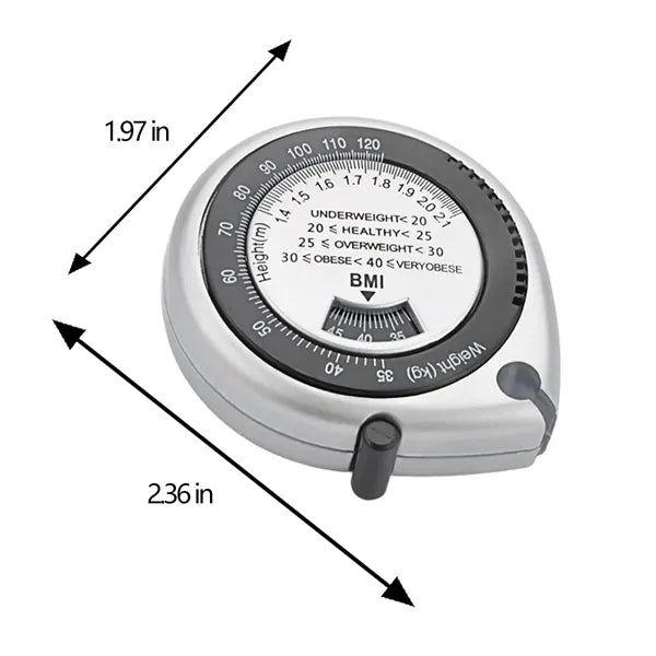 Multifunctional Teardrop-Shaped BMI Health Measurement Ruler
