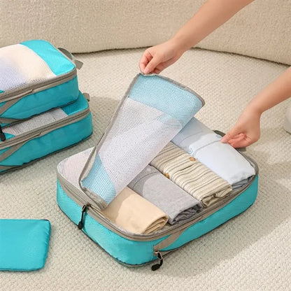 Lightweight Compression Packing Cubes Set for Suitcases