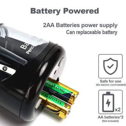Portable Electric Pencil Sharpener Battery Operated