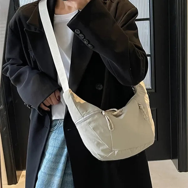 Crossbody Dumpling Bag With Adjustable Shoulder Strap