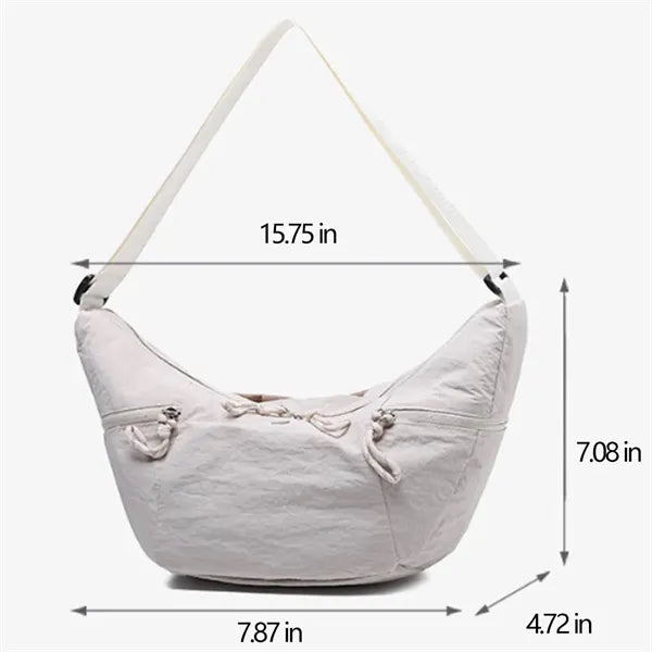Crossbody Dumpling Bag With Adjustable Shoulder Strap