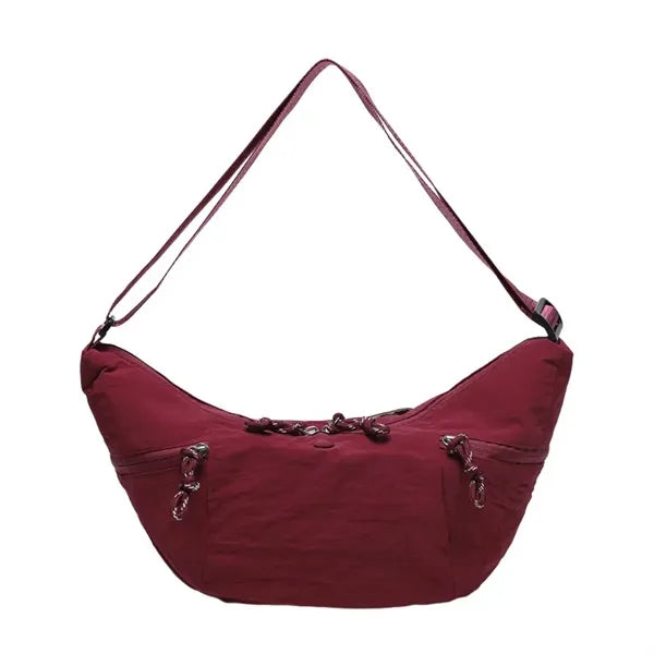 Crossbody Dumpling Bag With Adjustable Shoulder Strap
