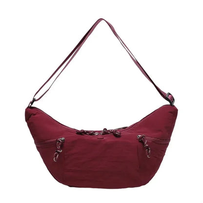 Crossbody Dumpling Bag With Adjustable Shoulder Strap