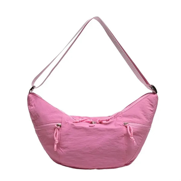 Crossbody Dumpling Bag With Adjustable Shoulder Strap
