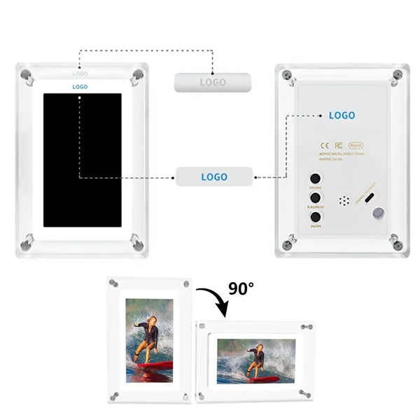 10 Inch Acrylic Digital Picture Video Frame