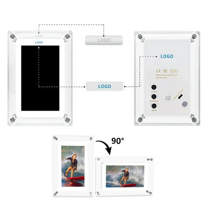 10 Inch Acrylic Digital Picture Video Frame
