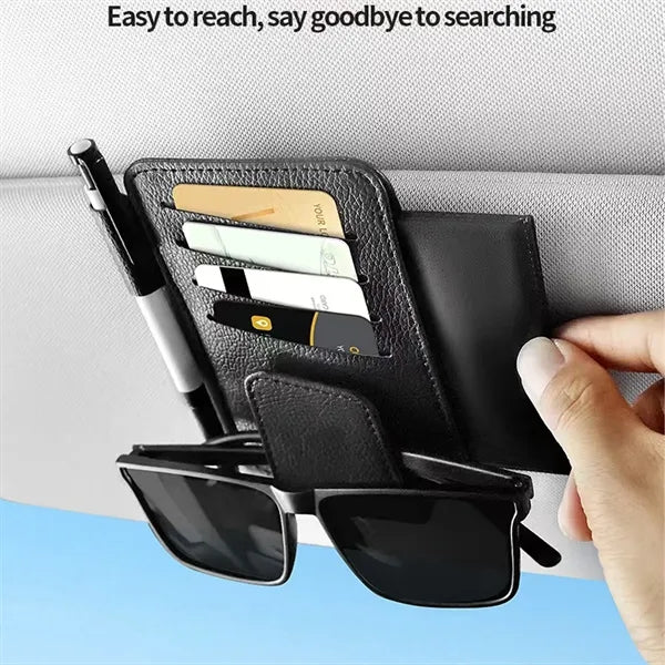 Car Visor Organizer for Sunglasses Cards and Pen
