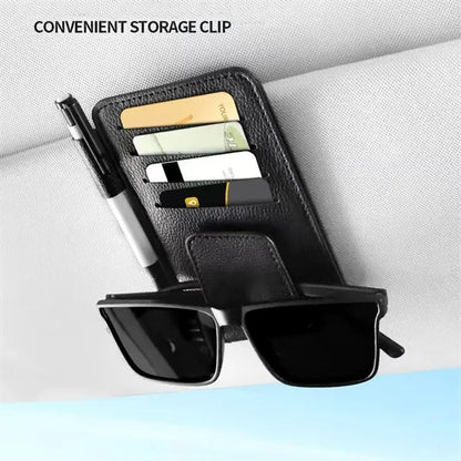 Car Visor Organizer for Sunglasses Cards and Pen