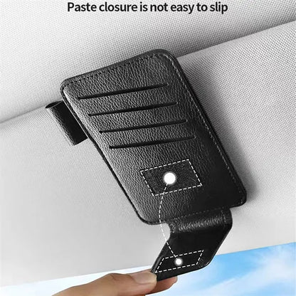 Car Visor Organizer for Sunglasses Cards and Pen