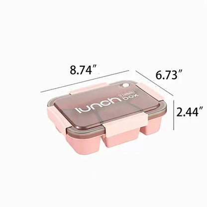 Custom Logo Multi Compartment Lunch Box for Work Travel