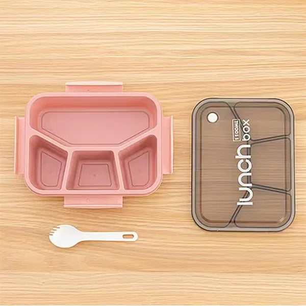 Custom Logo Multi Compartment Lunch Box for Work Travel