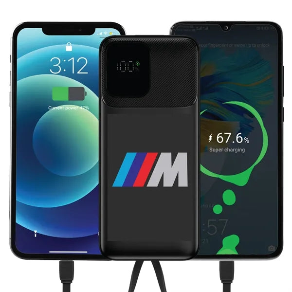 Houston Dual Cord Power Bank 10,000mAh