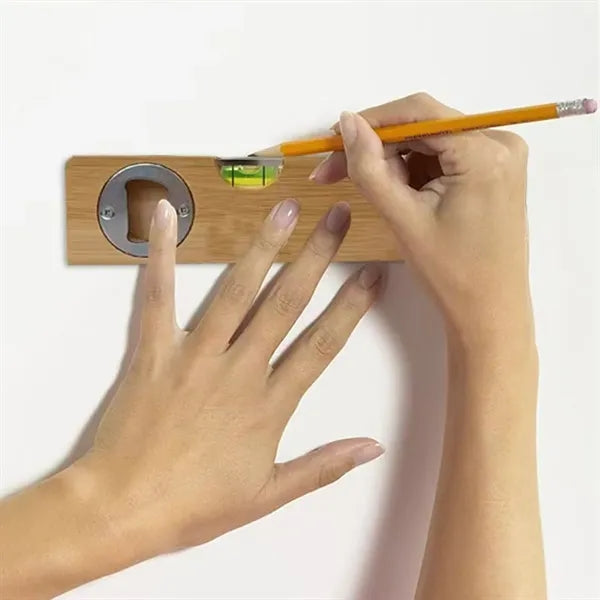 Wooden Multi Tool Level with Built in Bottle Opener