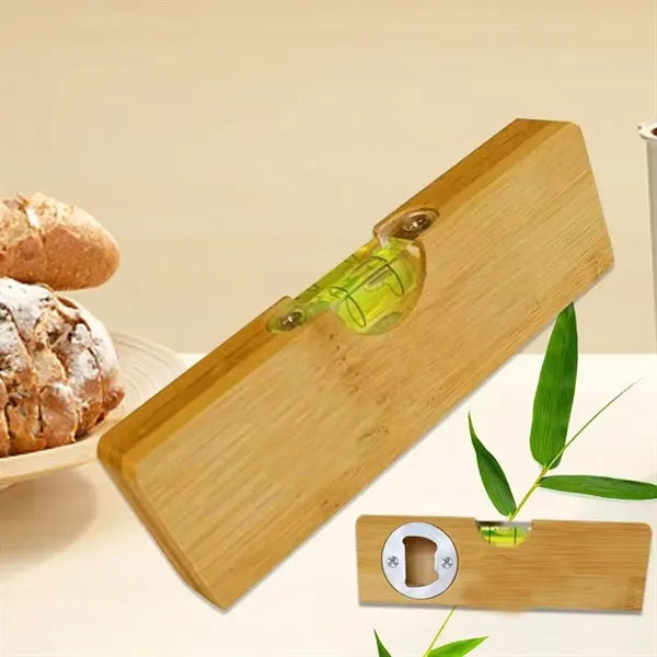 Wooden Multi Tool Level with Built in Bottle Opener