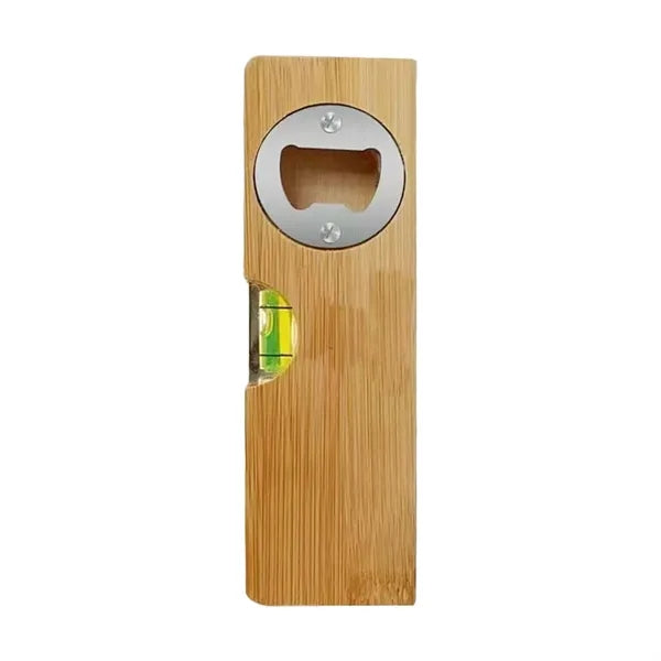 Wooden Multi Tool Level with Built in Bottle Opener