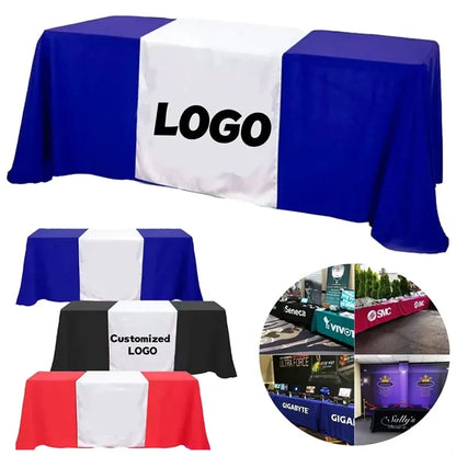 Custom Logo Table Runner for Trade Shows and Events