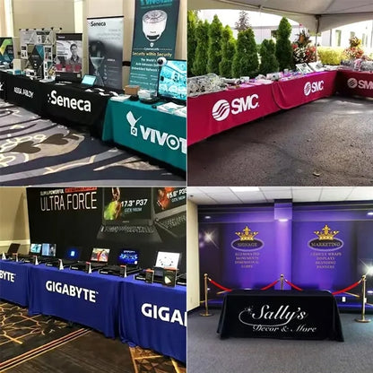 Custom Logo Table Runner for Trade Shows and Events