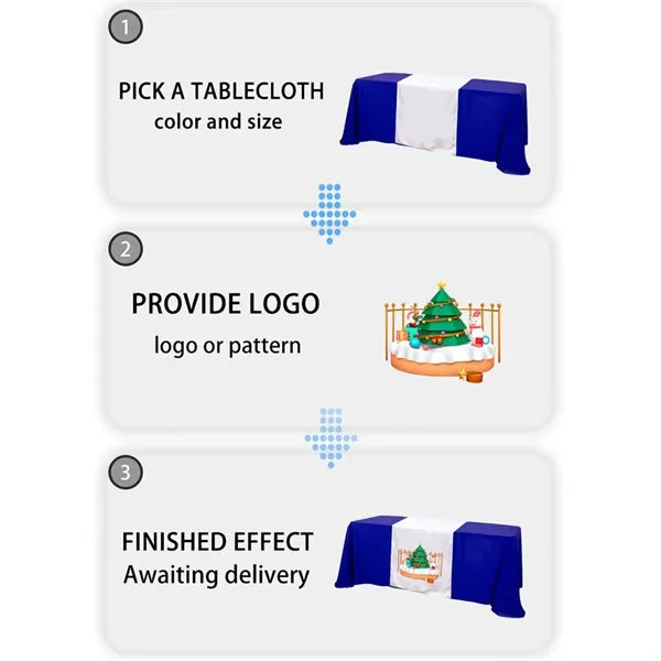 Custom Logo Table Runner for Trade Shows and Events