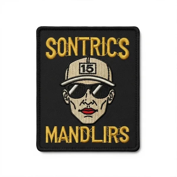 6.5 inches - 100% Custom Embroidered Patches - Hook & Loop