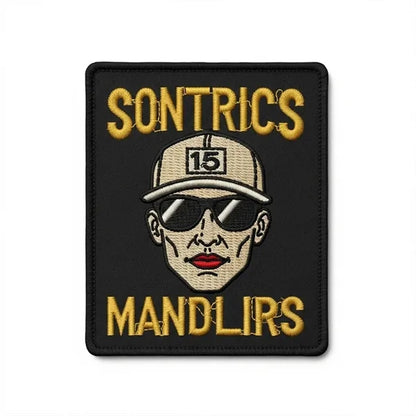 6.5 inches - 100% Custom Embroidered Patches - Hook & Loop