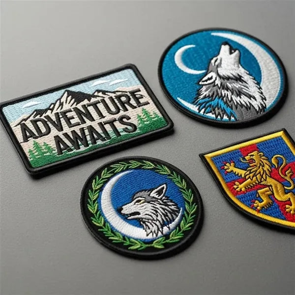 6.5 inches - 100% Custom Embroidered Patches - Hook & Loop