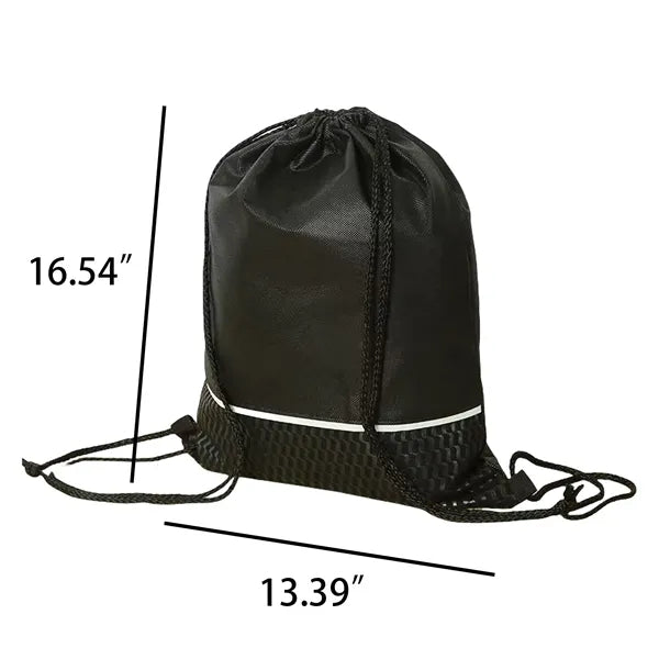 Custom Drawstring Backpack with Logo Print