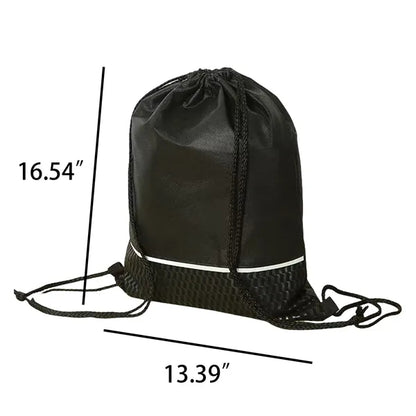 Custom Drawstring Backpack with Logo Print