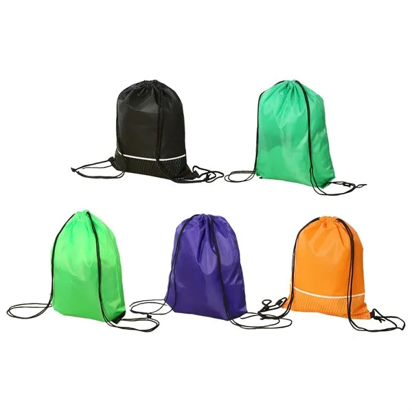 Custom Drawstring Backpack with Logo Print