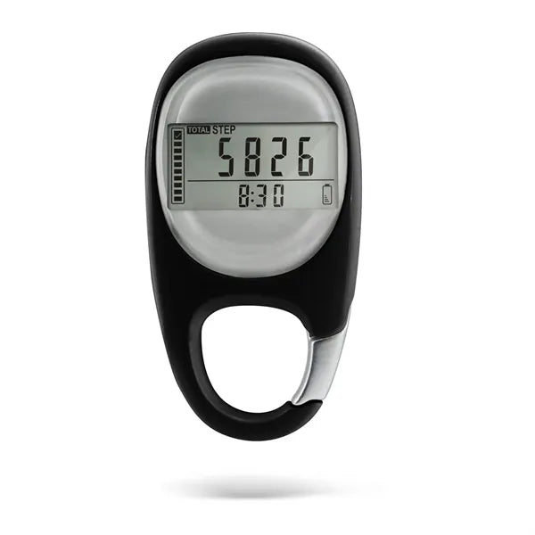 3D Pedometer with Carabiner Clip
