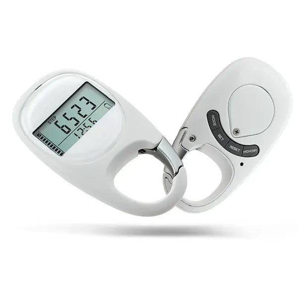 3D Pedometer with Carabiner Clip
