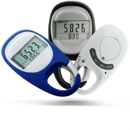 3D Pedometer with Carabiner Clip