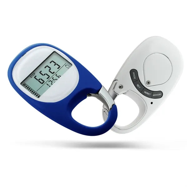 3D Pedometer with Carabiner Clip