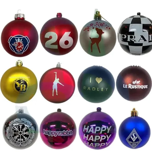 3.15'' Custom Logo Christmas Ball