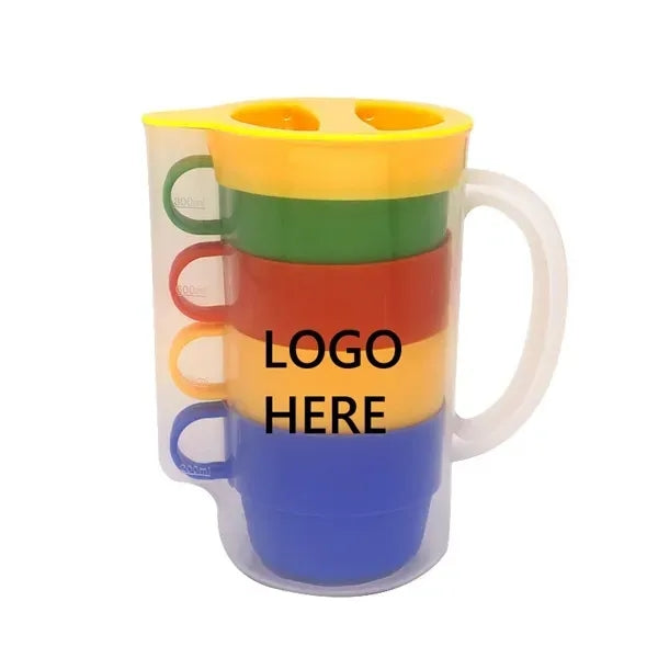 Rainbow Plastic Cup Set