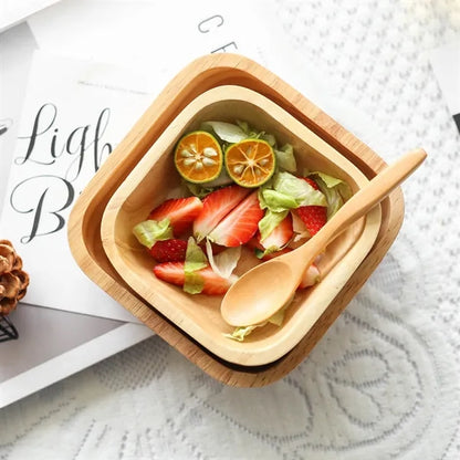 5'' Solid Wood Salad Bowl