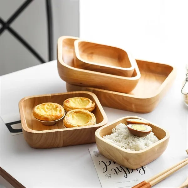 5'' Solid Wood Salad Bowl