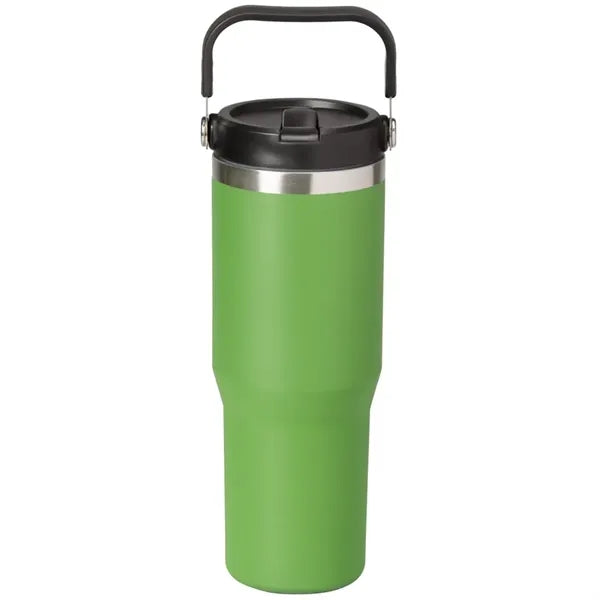30oz. Stainless Steel Insulated Mug with Handle and Built-In