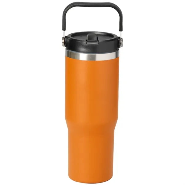 30oz. Stainless Steel Insulated Mug with Handle and Built-In